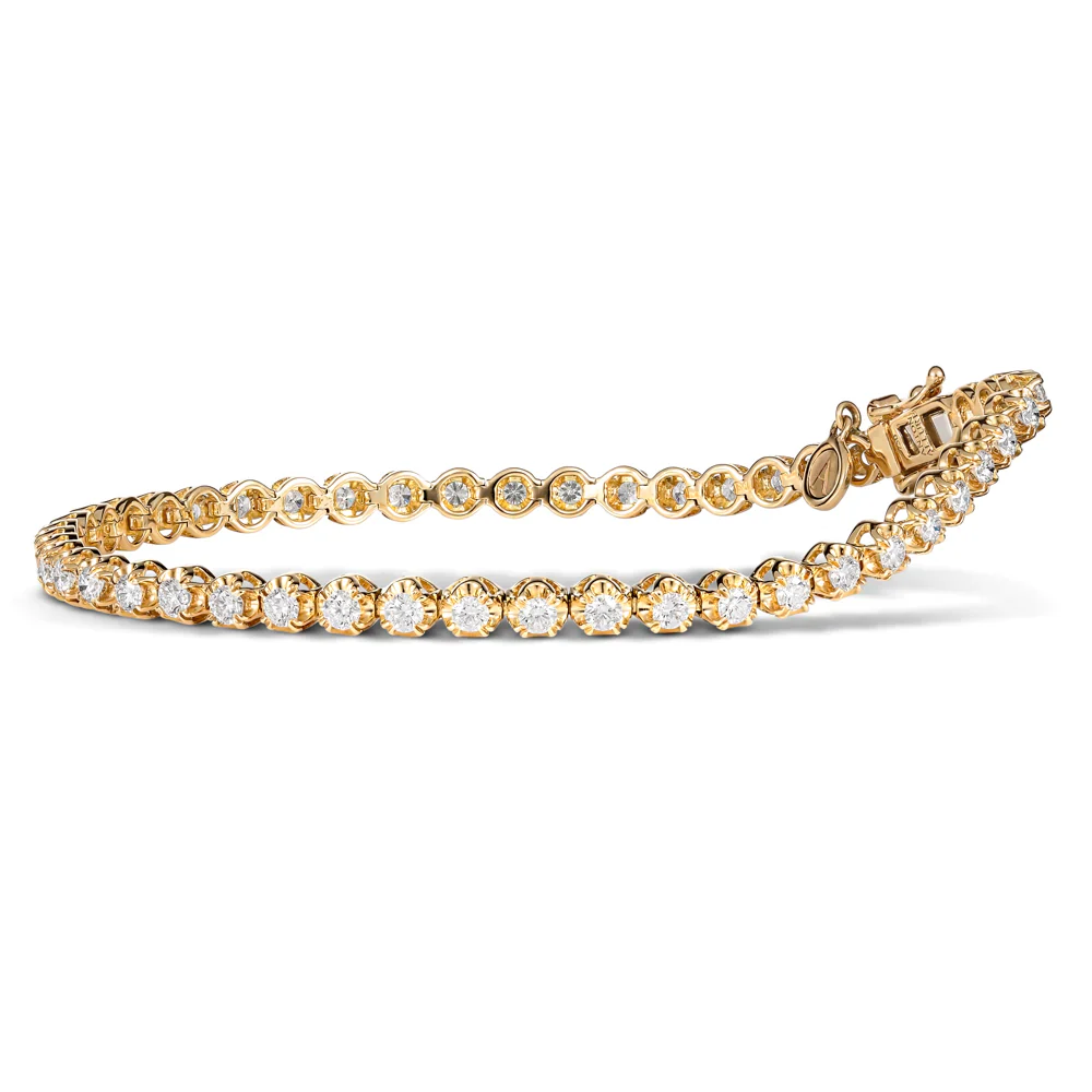 Allure Tennis Diamond Bracelet 1.98ct - 2.14ct | White Gold - Image 4