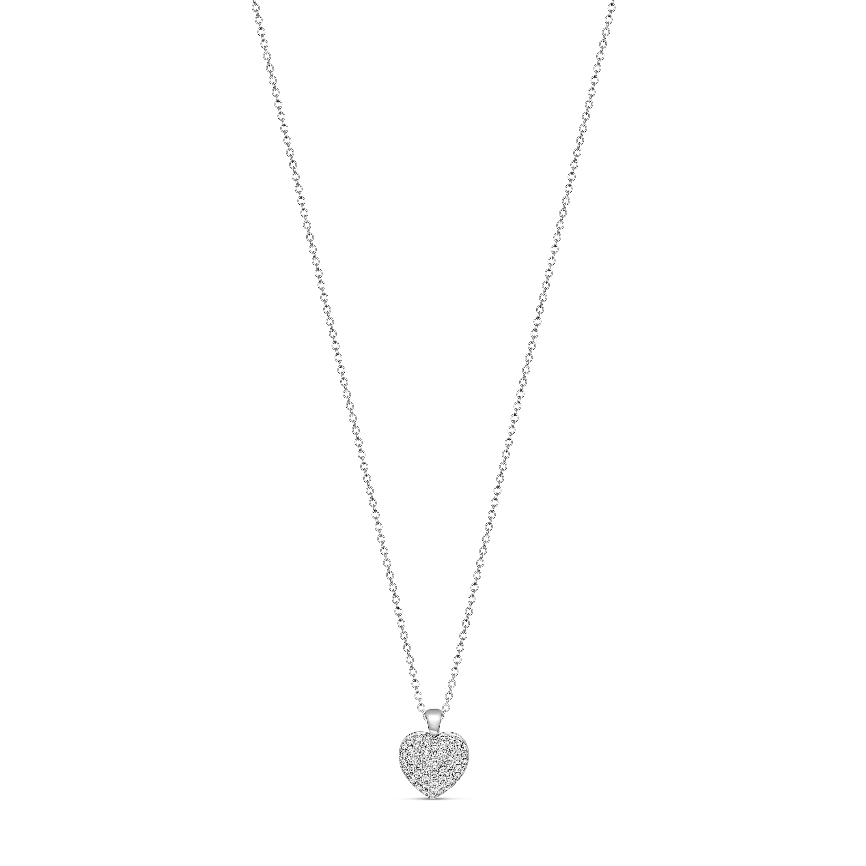 Artisan Pavé Set Heart | 18K White Gold - Image 2