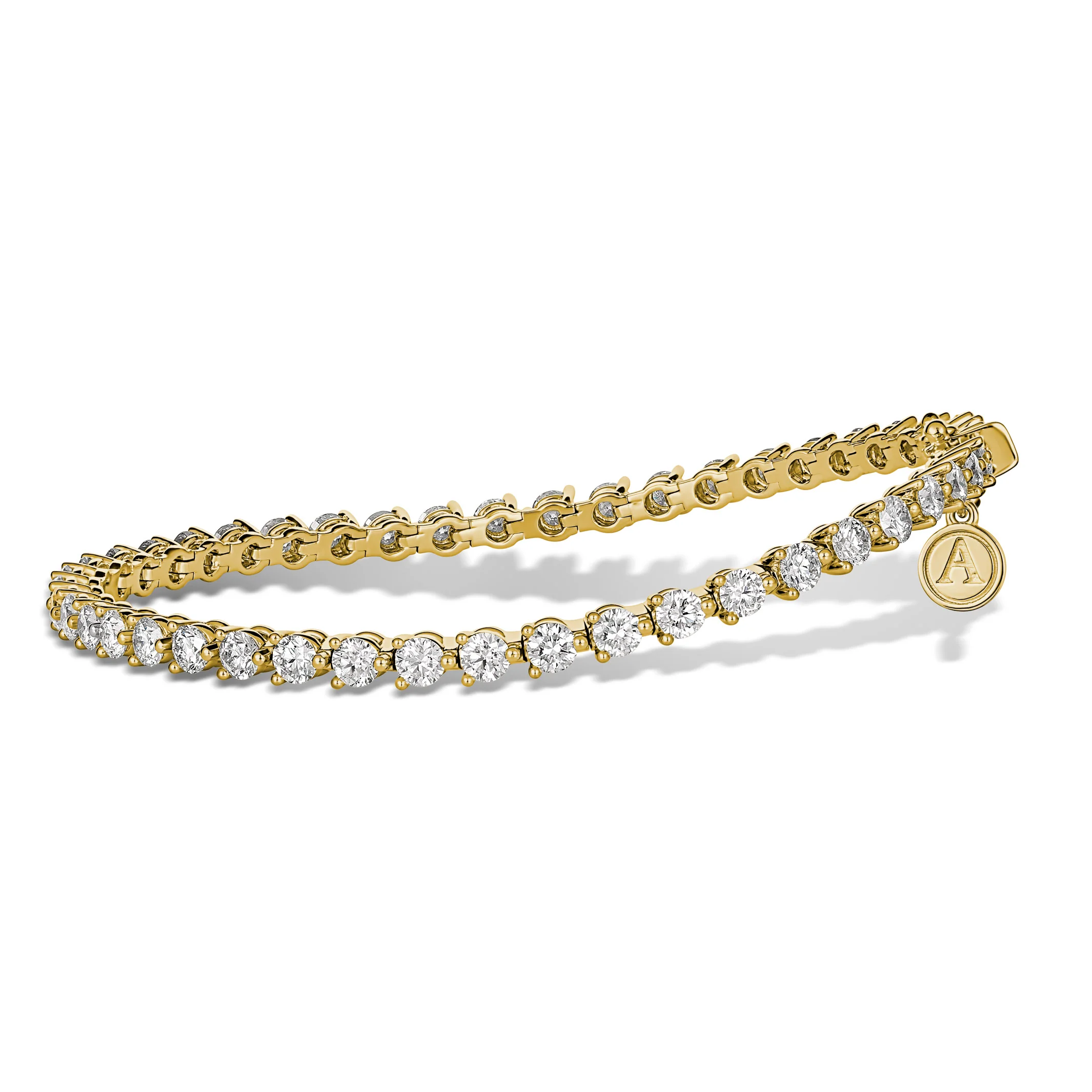 Aura Tennis Bracelet 4.38ct - 4.85ct | White Gold - Image 3