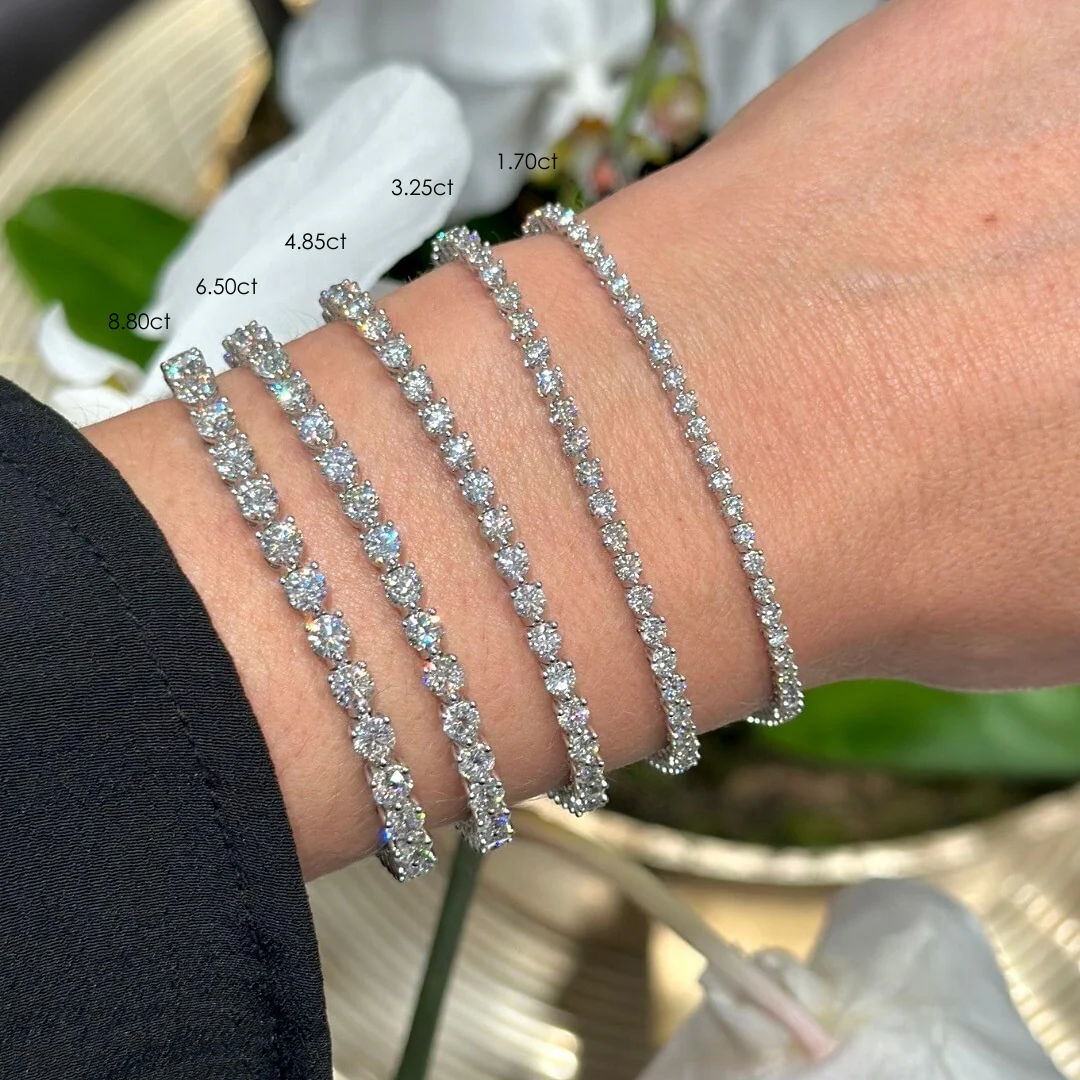 Aura Tennis Bracelet 4.38ct - 4.85ct | White Gold - Image 5
