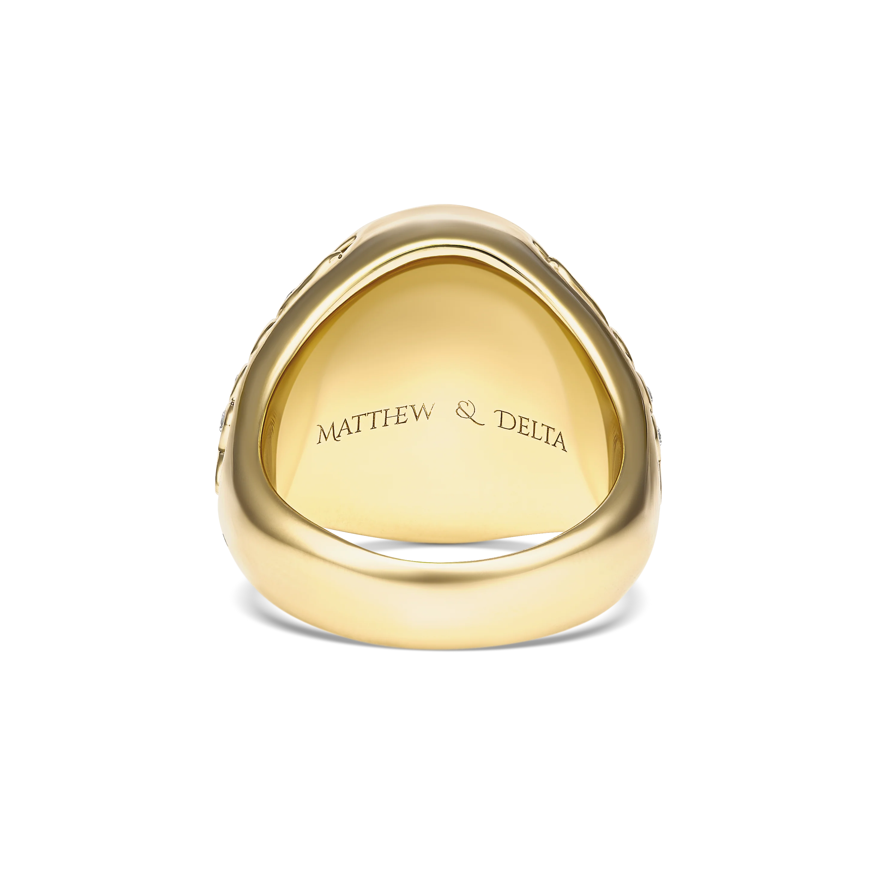 Capri Dreaming® Bold Crest Diamond Signet Ring | 18K Yellow Gold - Image 5