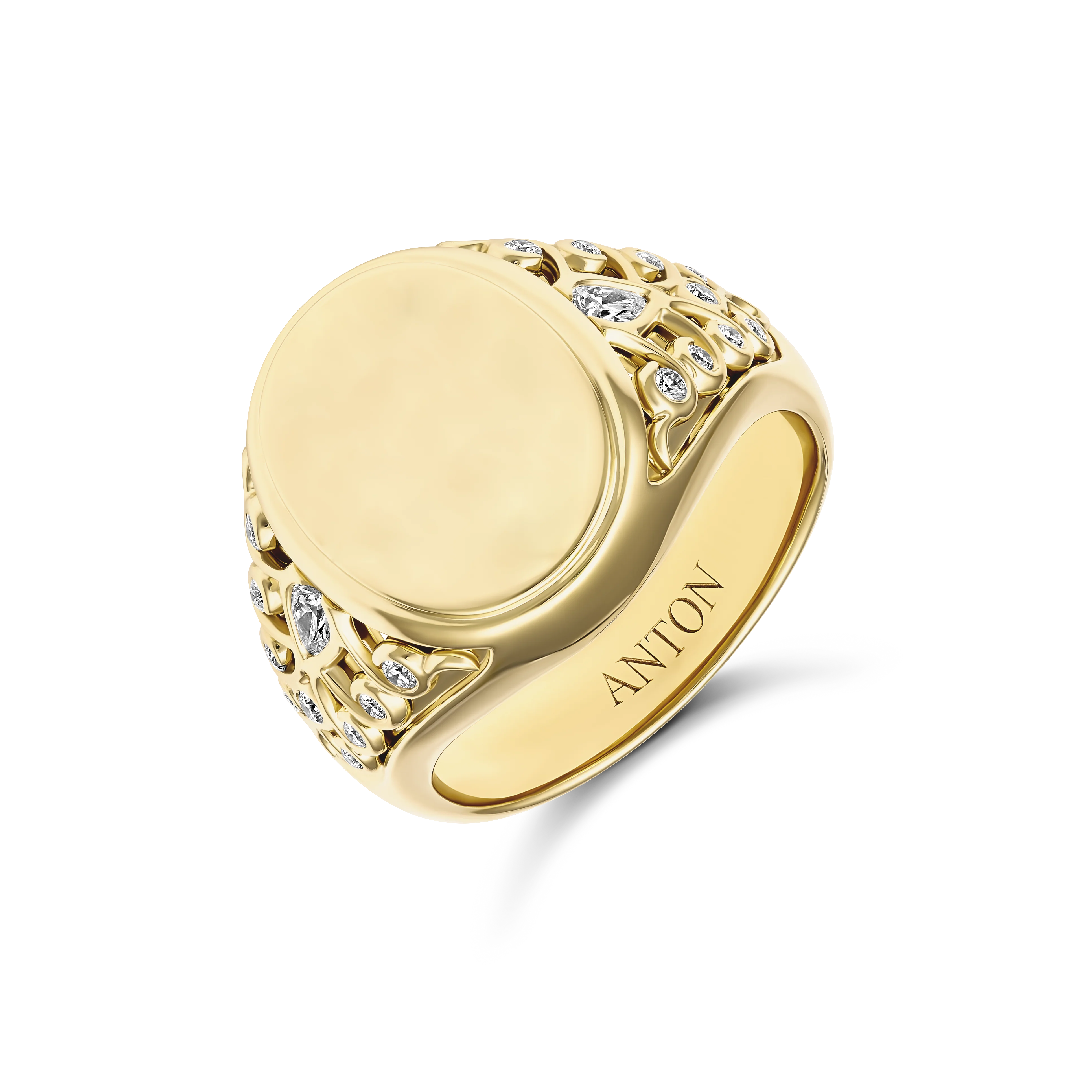 Capri Dreaming® Bold Crest Signet Ring | 18K Yellow Gold - Image 2