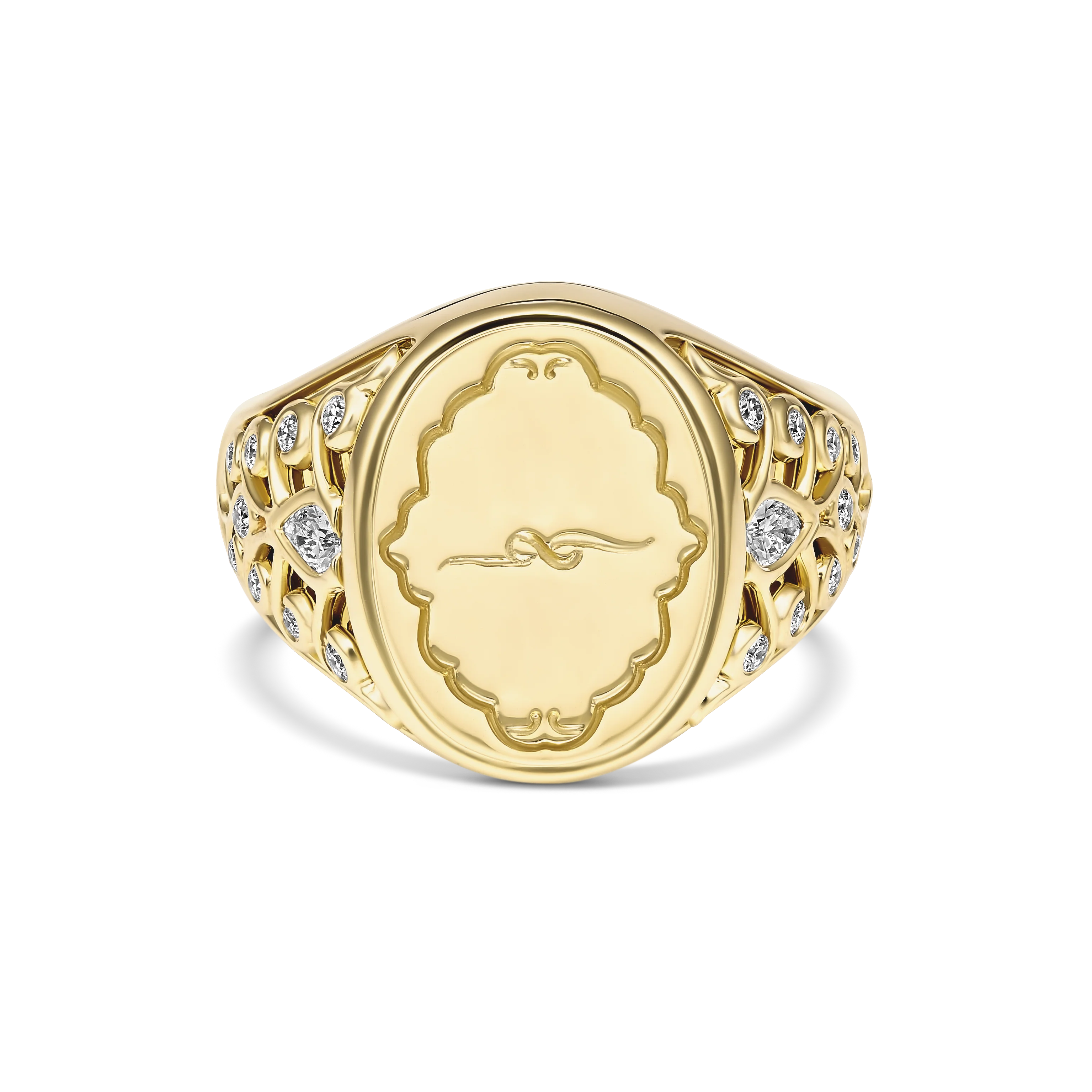 Capri Dreaming® Bold Crest Signet Ring | 18K Yellow Gold - Image 6