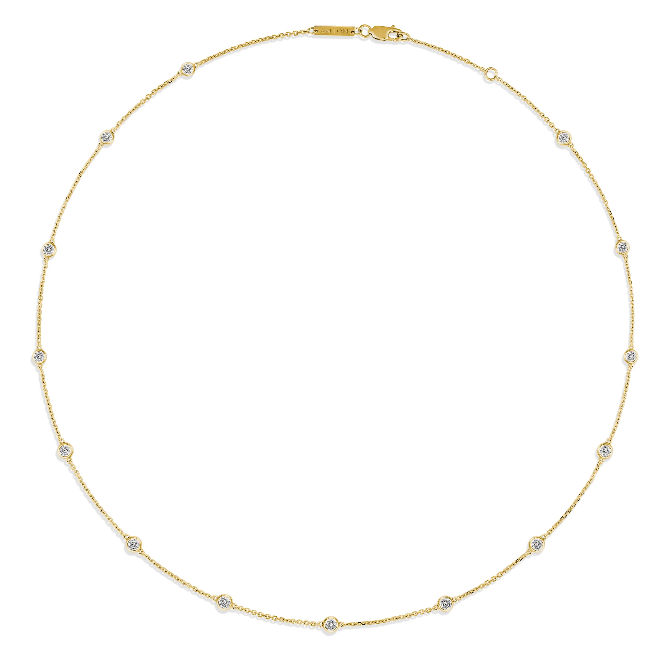 Capri Dreaming® Dot Chain 0.80CT Necklace | 18K Yellow Gold