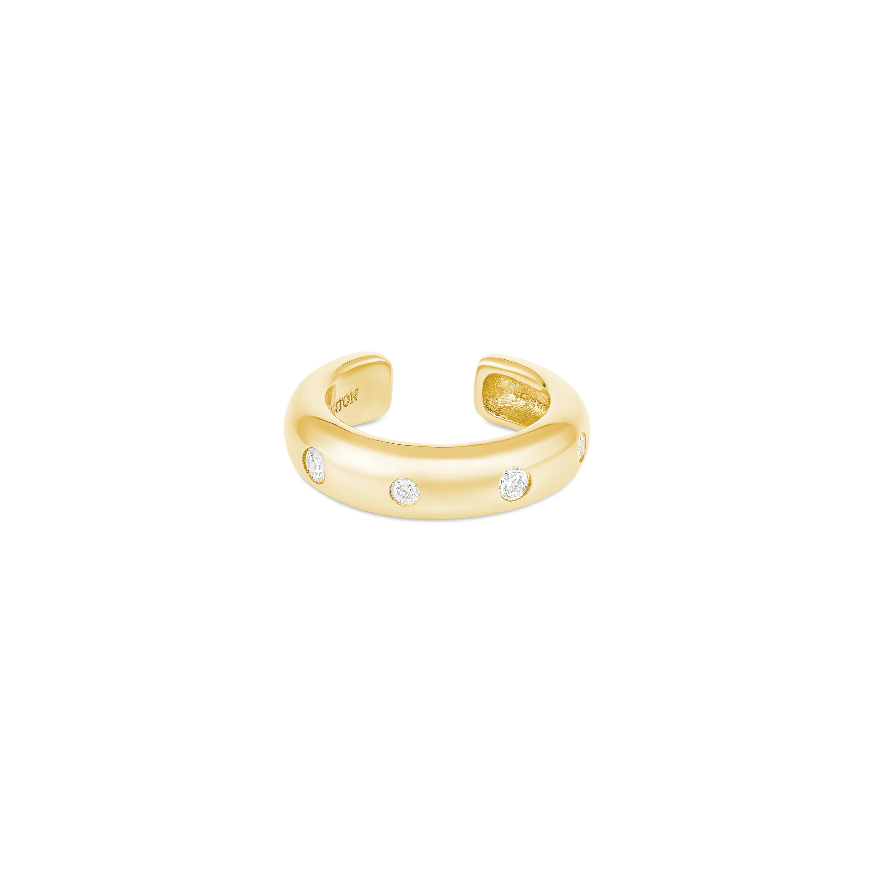 Capri Dreaming® Pebble Ear Cuff Medium | Yellow Gold - Image 3
