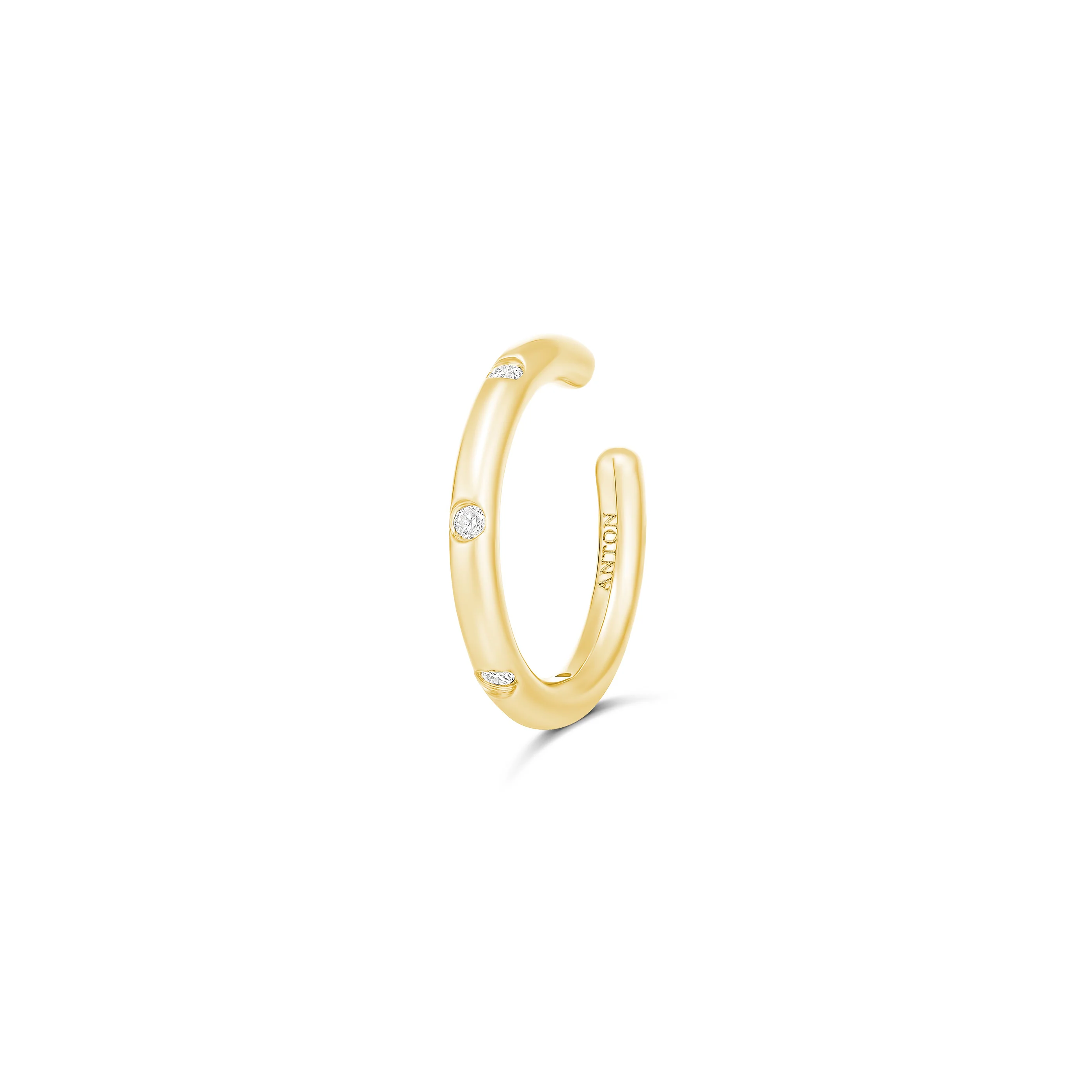 Capri Dreaming® Pebble Ear Cuff Medium | Yellow Gold - Image 7