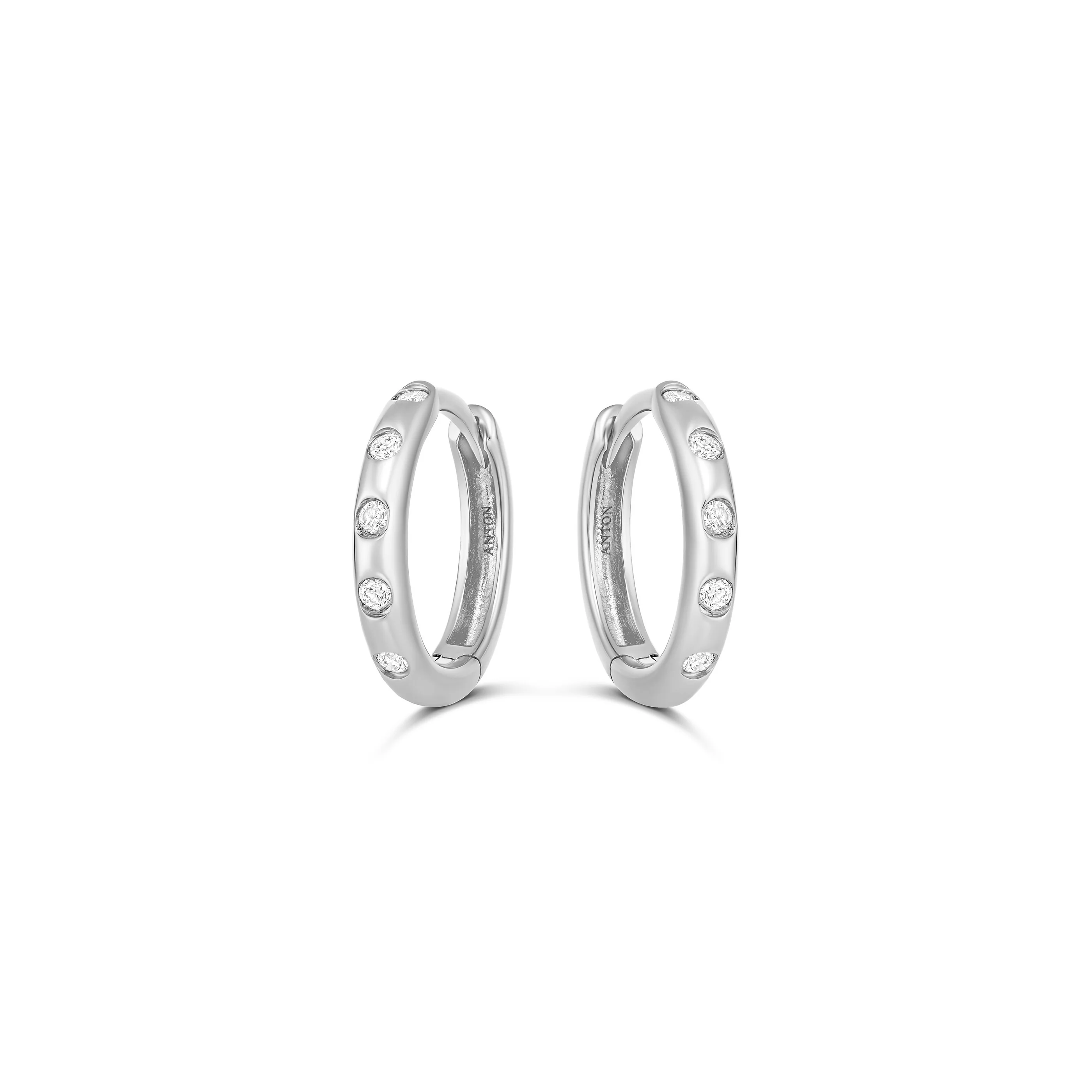 Capri Dreaming® Pebble Huggies Large | White Gold - Image 12
