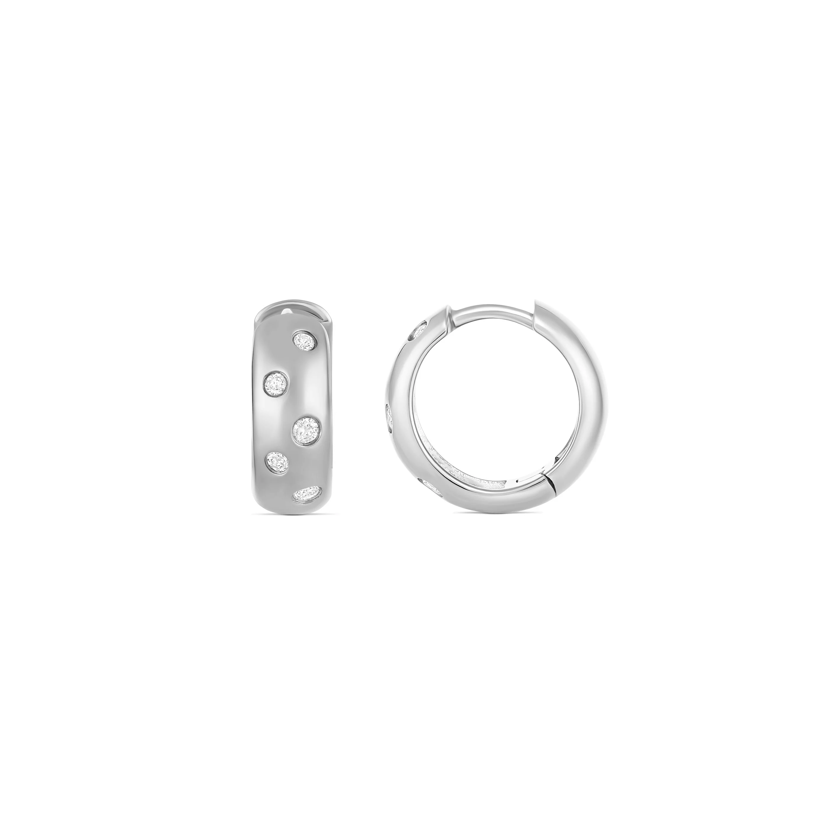Capri Dreaming® Pebble Huggies Large | White Gold - Image 6
