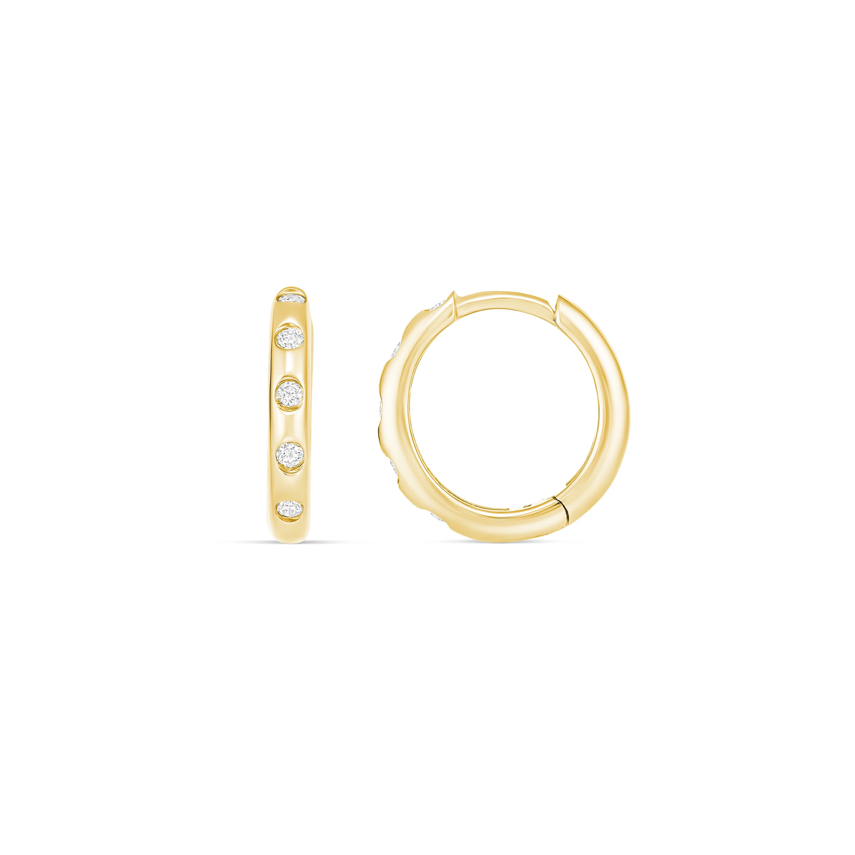Capri Dreaming® Pebble Huggies Small | White Gold - Image 3