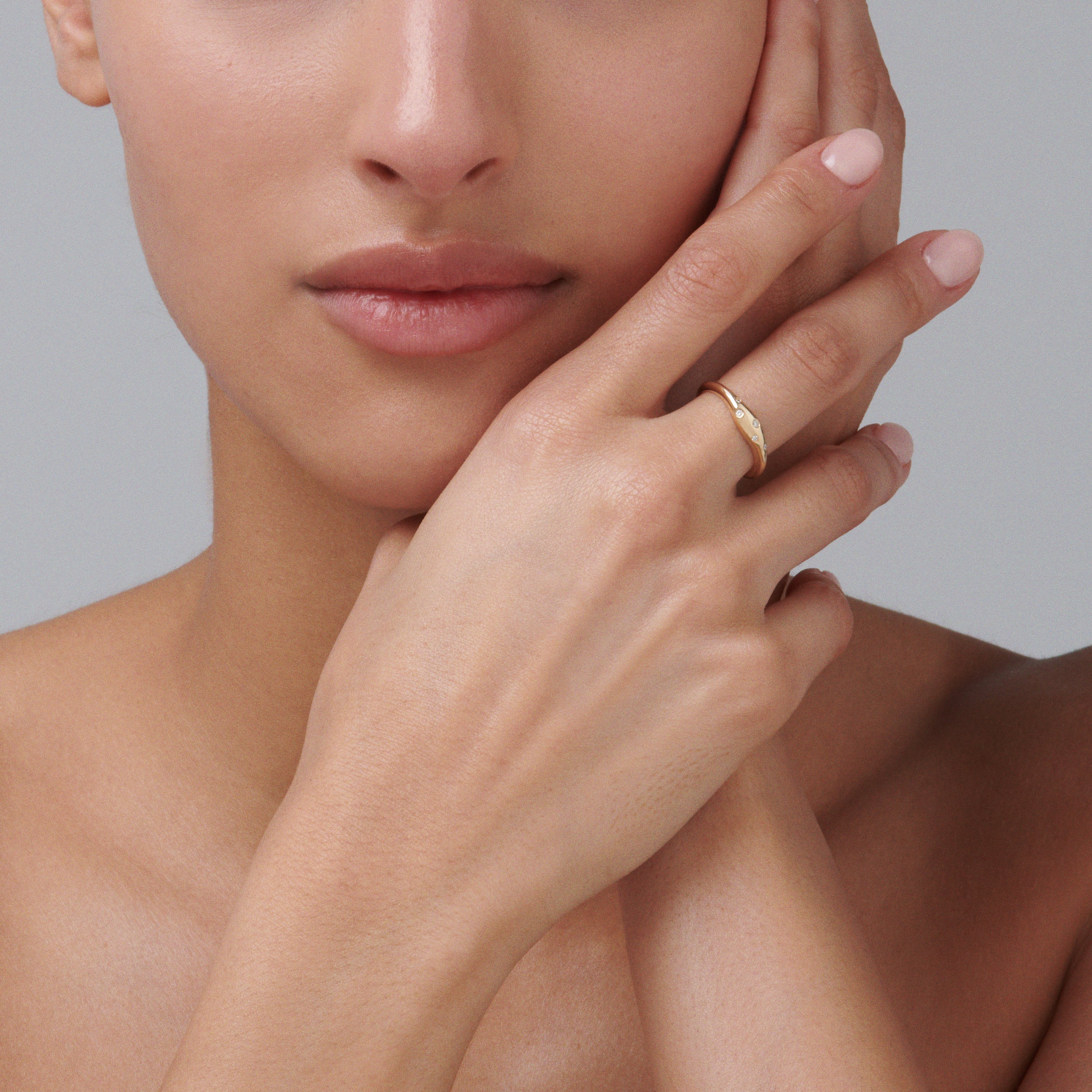 Capri Dreaming® Pebble Surge Diamond Ring | Yellow Gold - Image 2