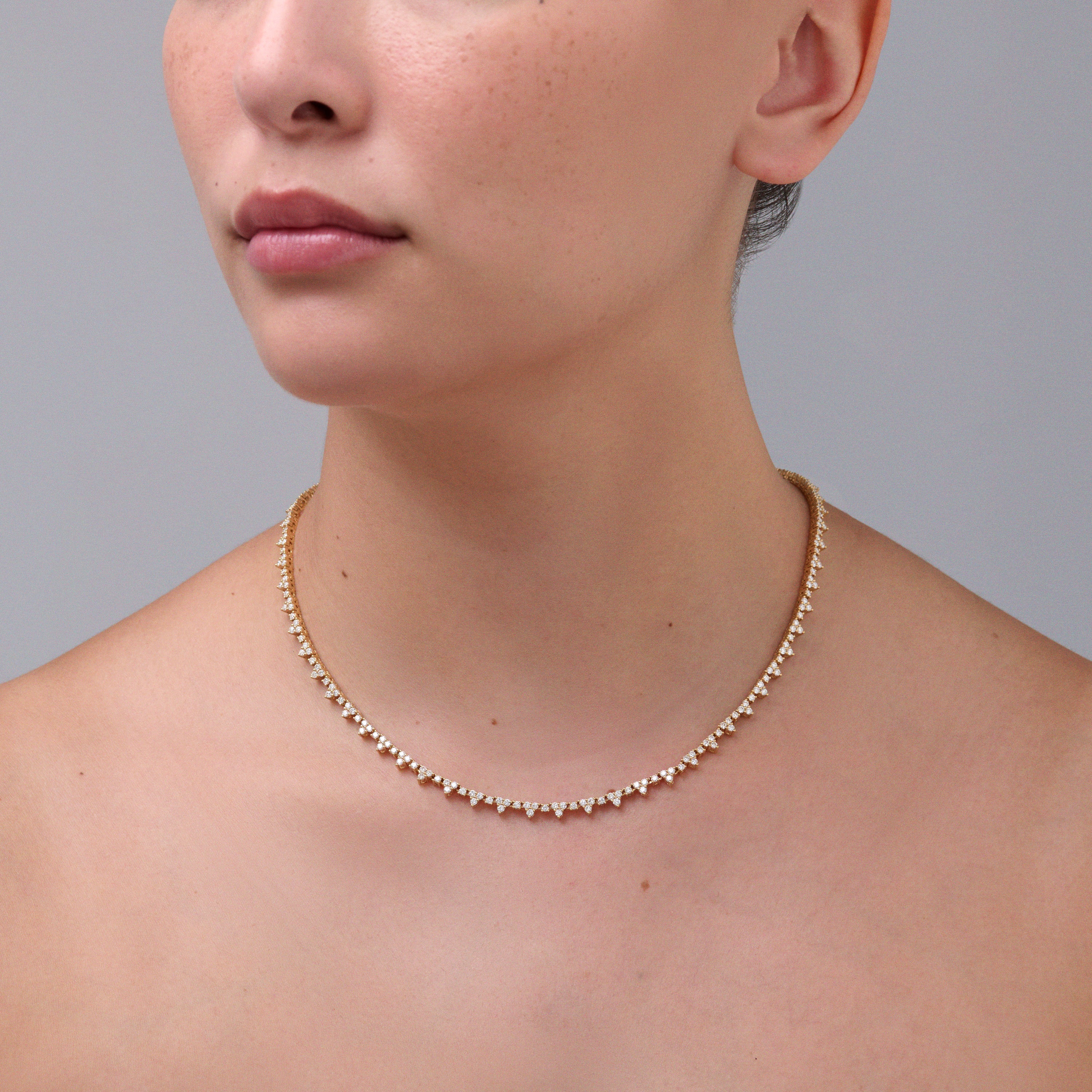 Capri Dreaming® Trio Diamond Necklace | 18K Yellow Gold - Image 2