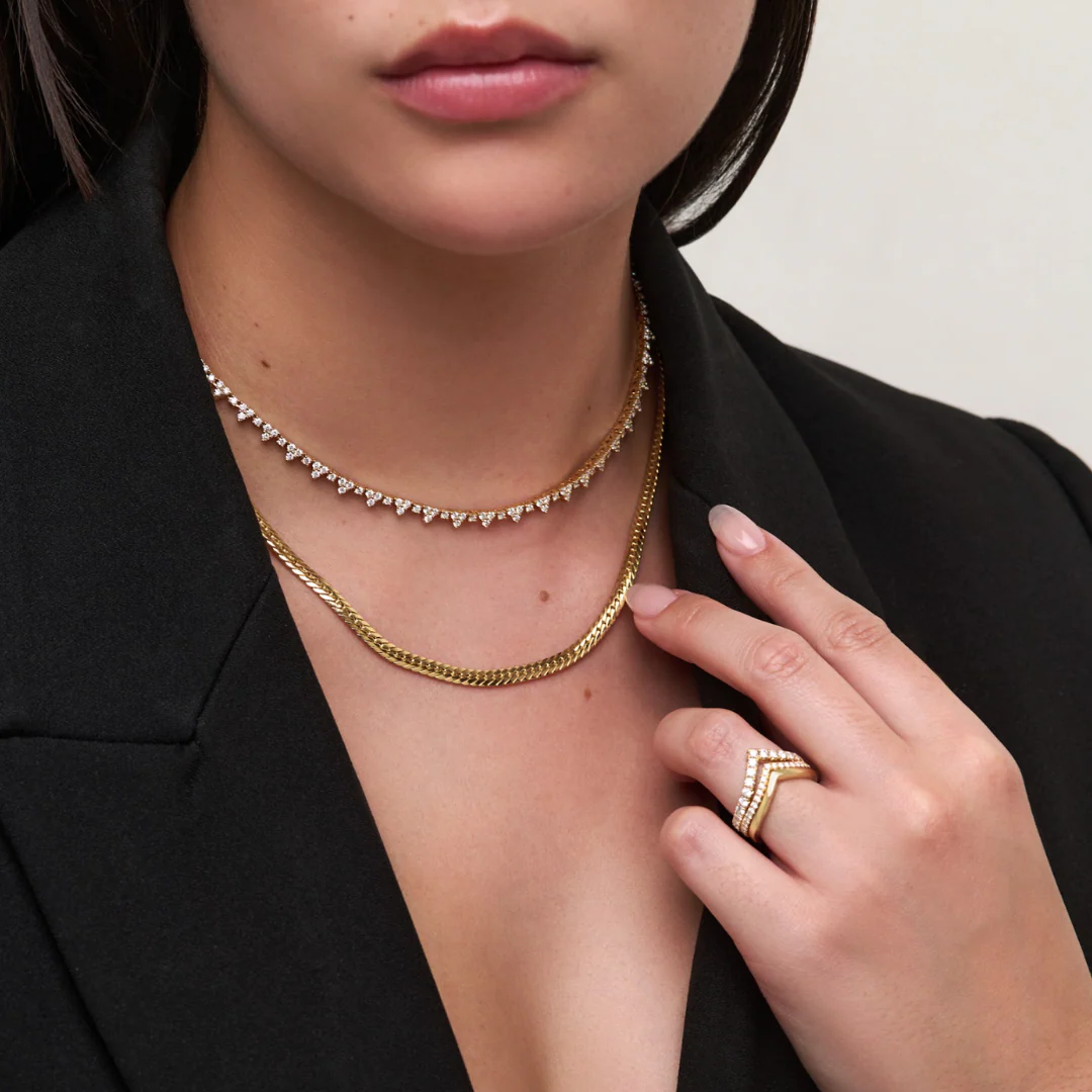 Capri Dreaming® Trio Diamond Necklace | 18K Yellow Gold - Image 4
