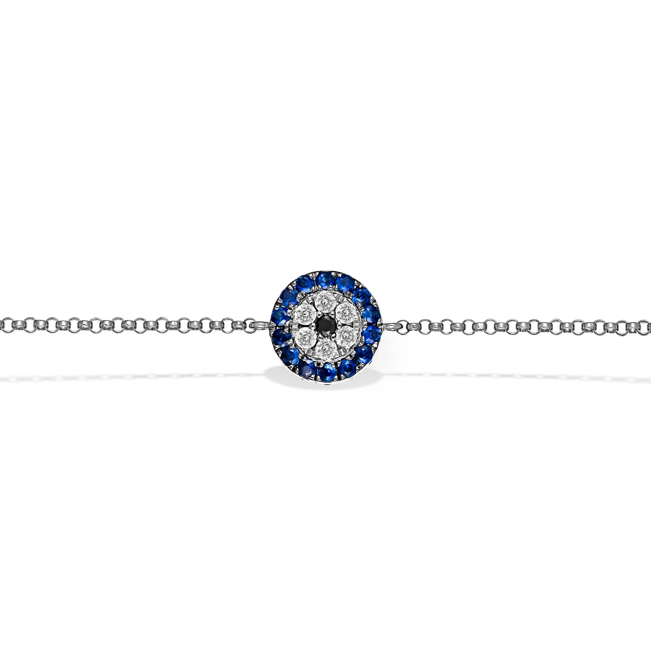 Capri Dreaming® Evil Eye Diamond Bracelet | White Gold - Image 4