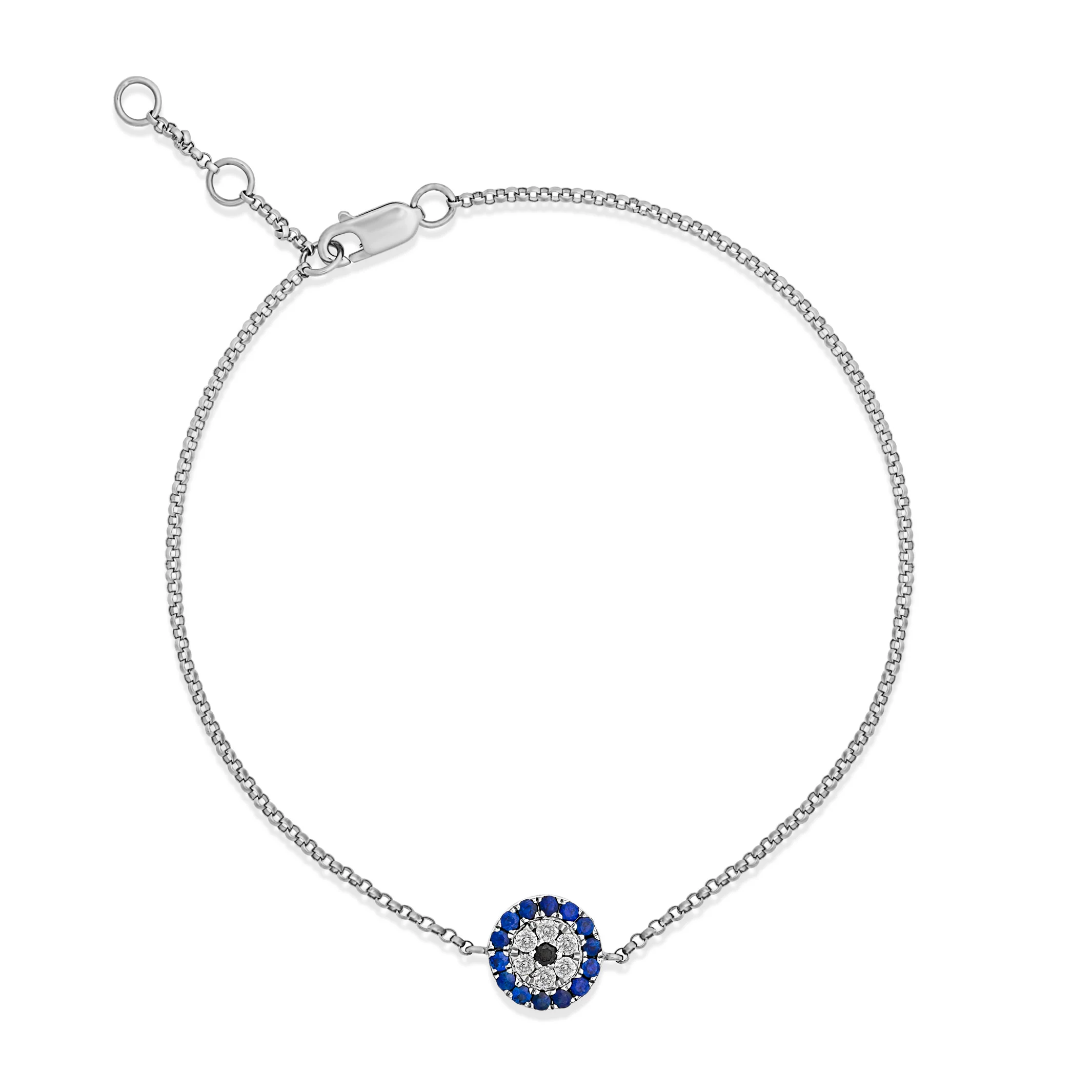Capri Dreaming® Evil Eye Diamond Bracelet | White Gold - Image 5
