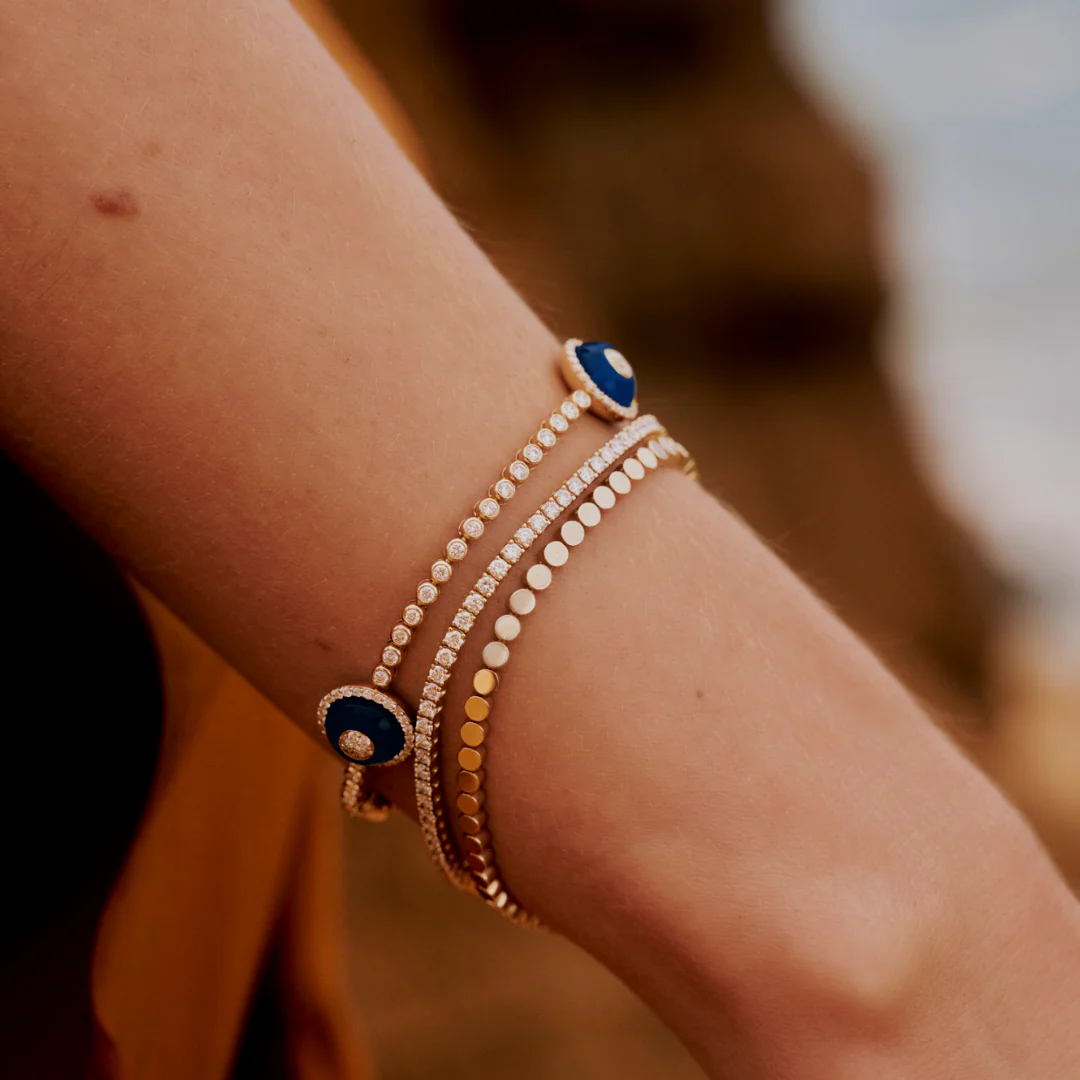 Capri Dreaming® Golden Tennis Bracelet | 18K Yellow Gold - Image 8