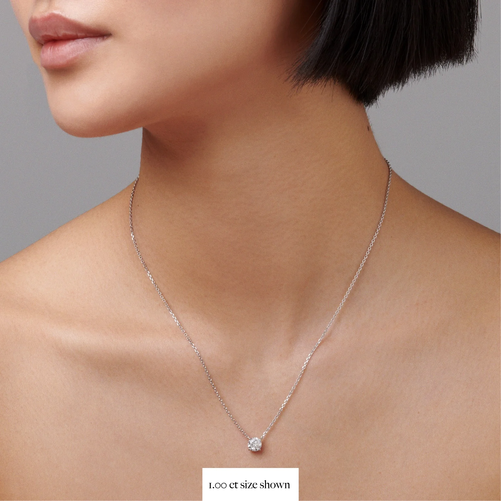 Classic 4 Claw Diamond Pendant Necklace | 18K Yellow Gold - Image 19