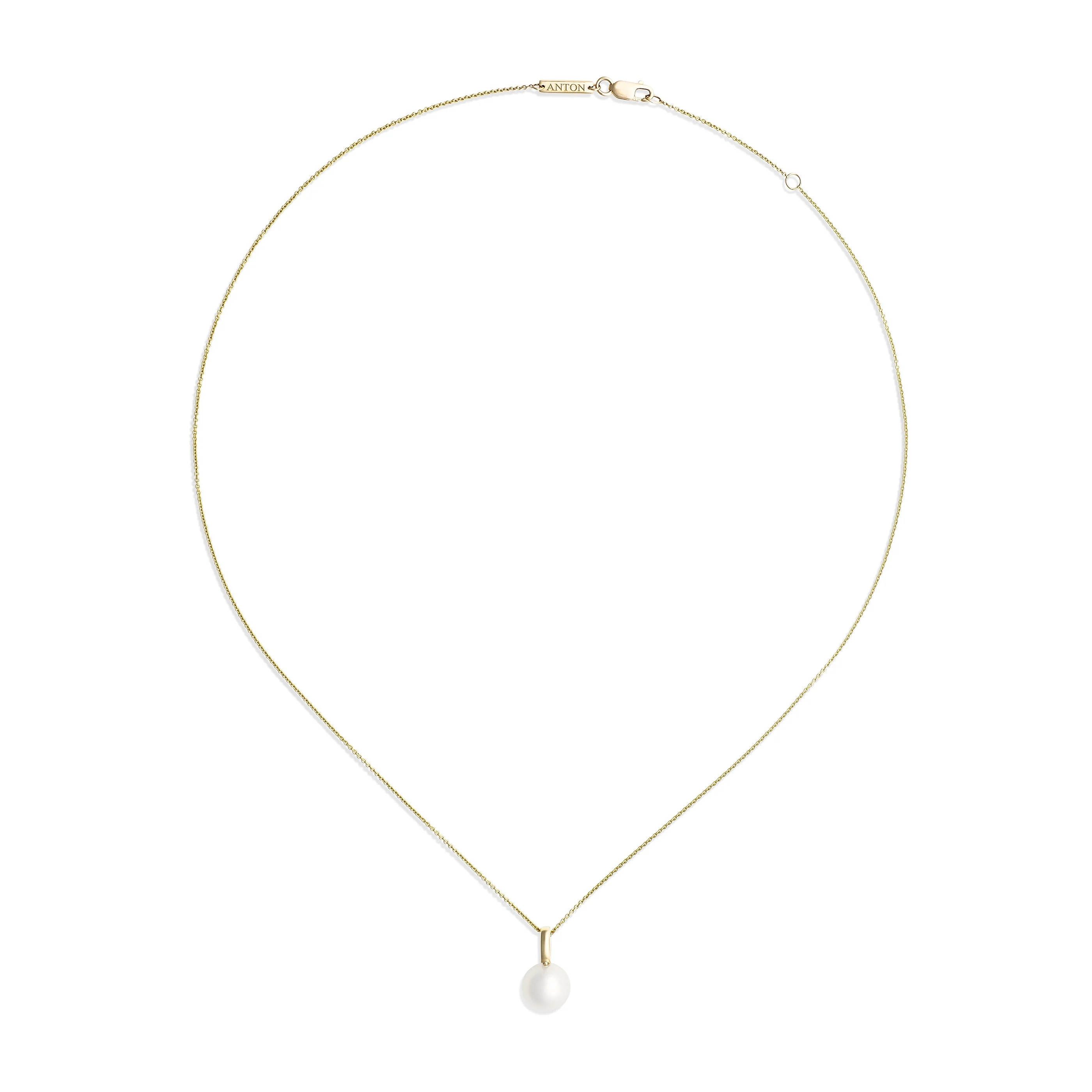 Classic Pearl Pendant Necklace | 18K Yellow Gold - Image 2