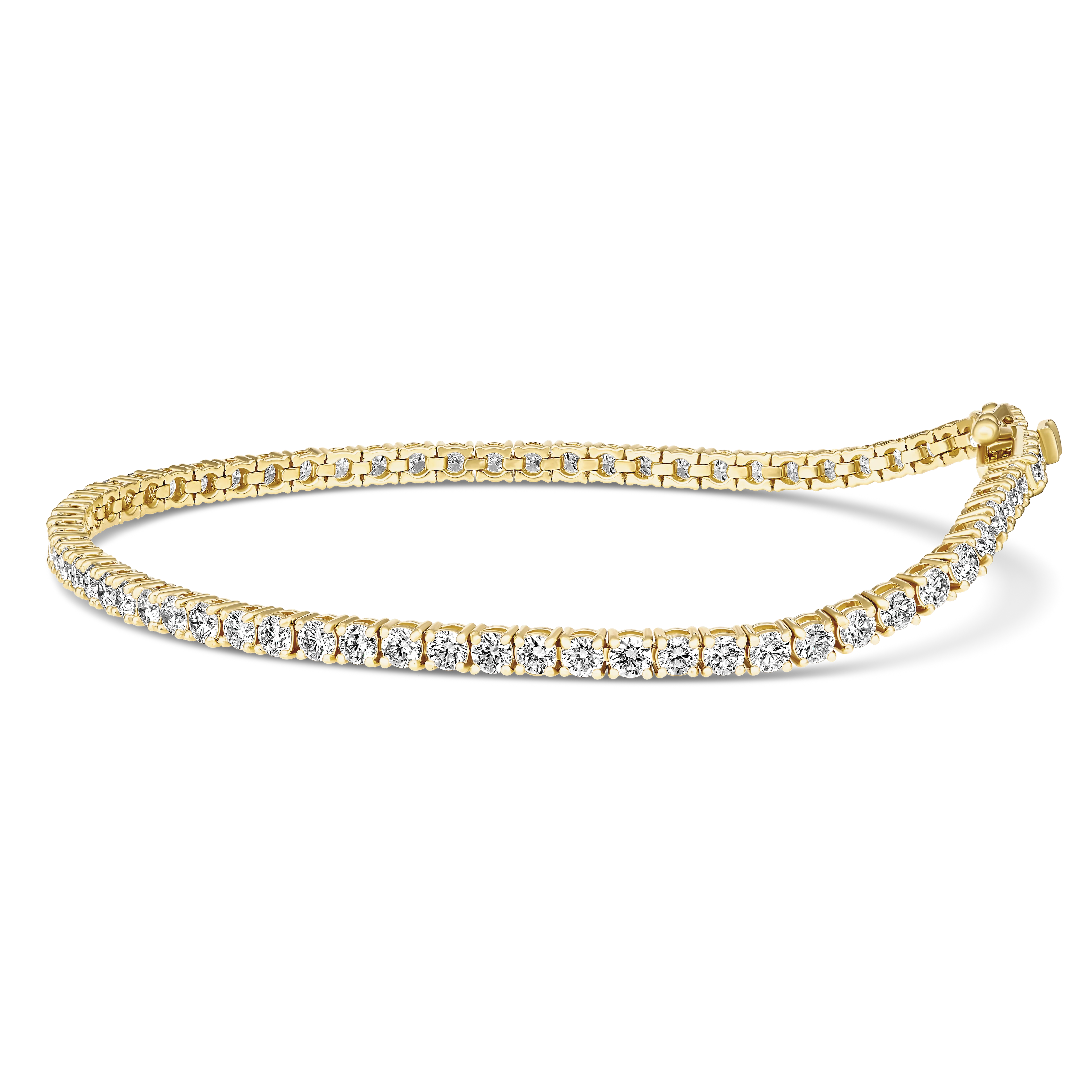 Promotional Finds Classic 3.15ct Natural Diamond Tennis Bracelet | 18K White Gold - Image 3