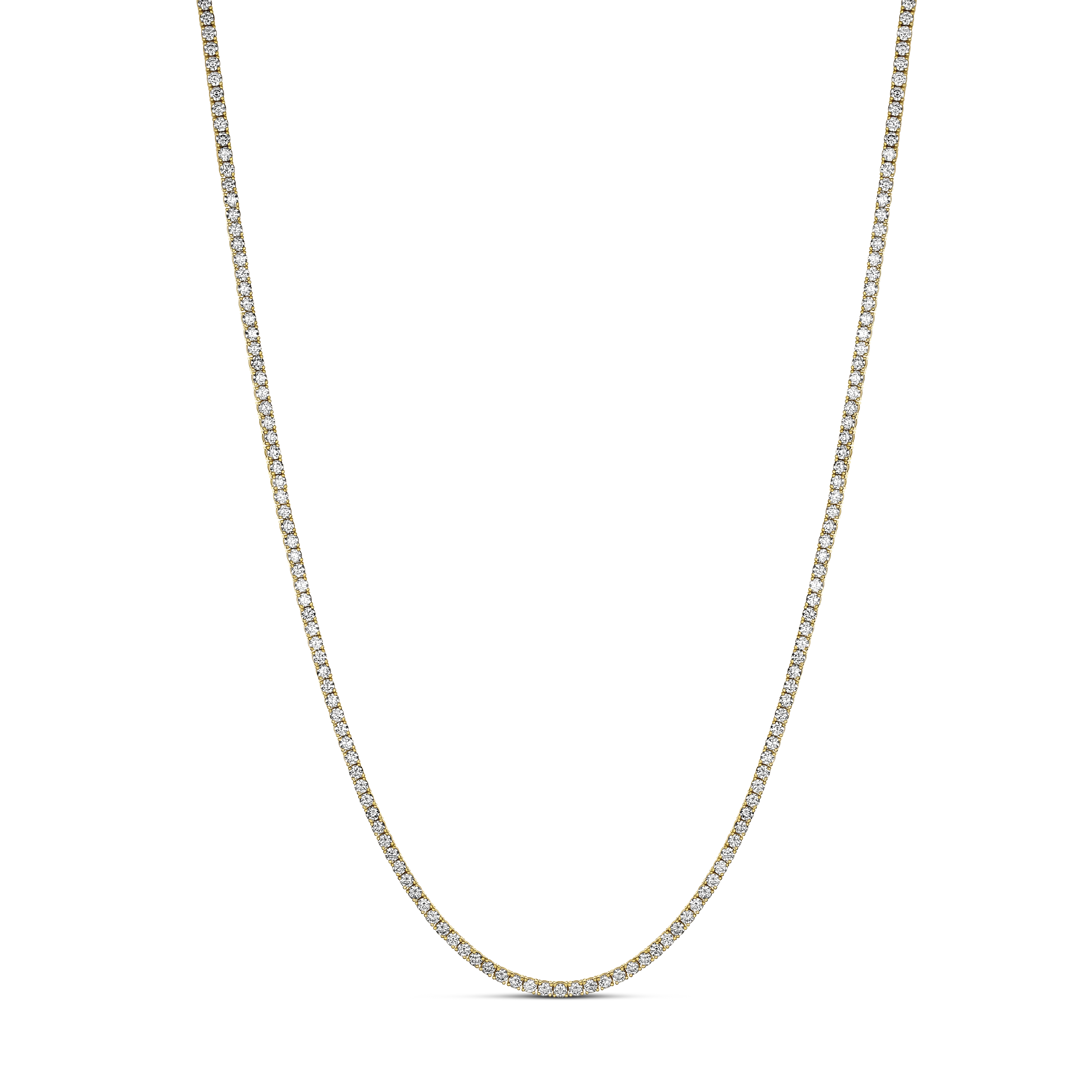 Promotional Finds Natural Diamond Tennis Necklace | 18K Yellow Gold