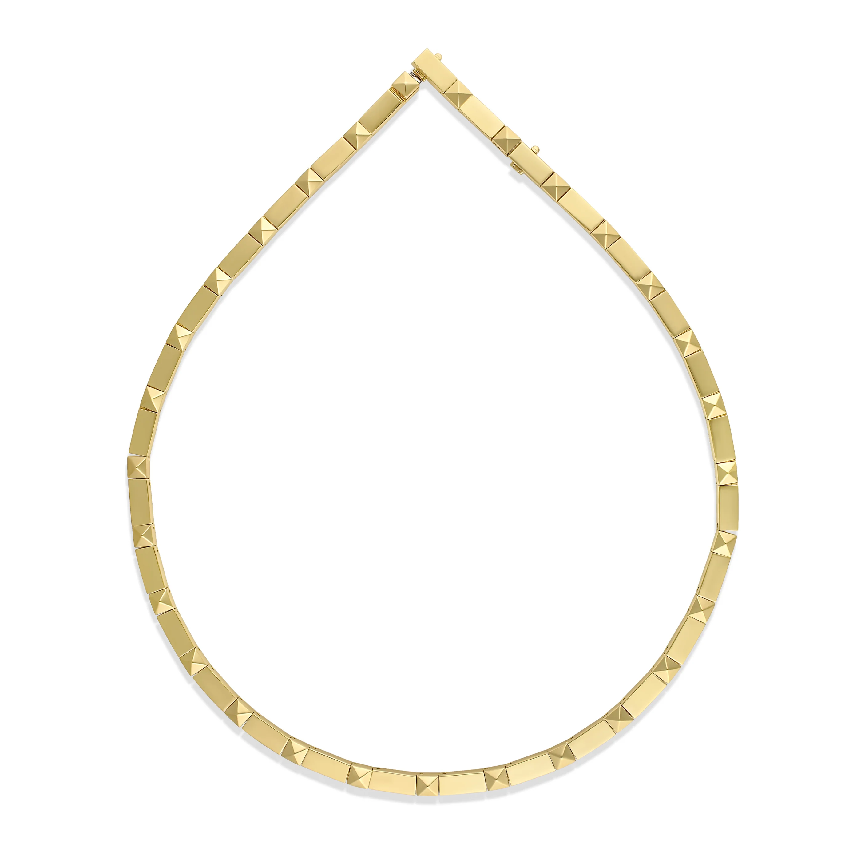 R.08® Deux Plain Gold Necklace | 18K Yellow Gold - Image 5