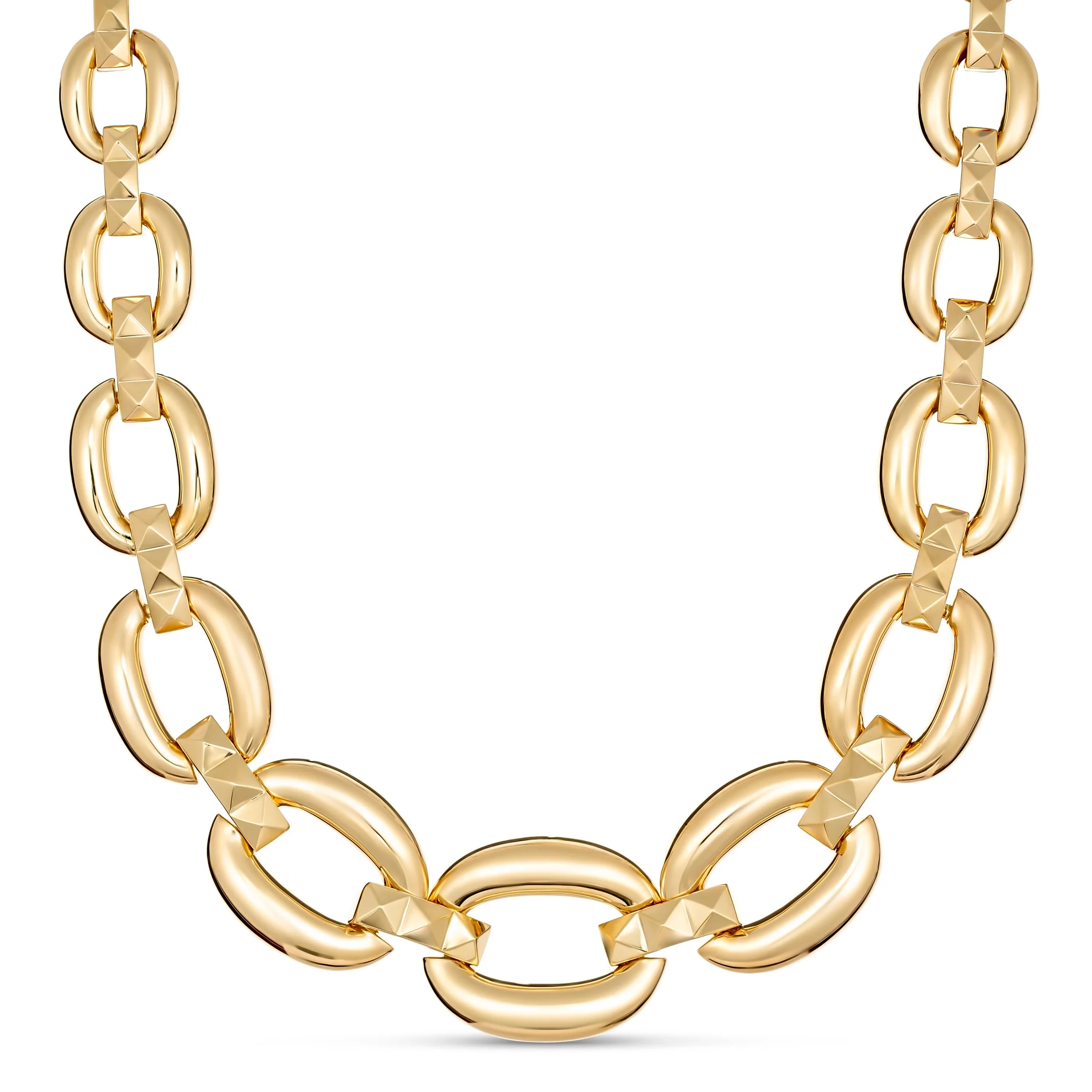 R.08® Graduated Links Necklace | 18K Yellow Gold