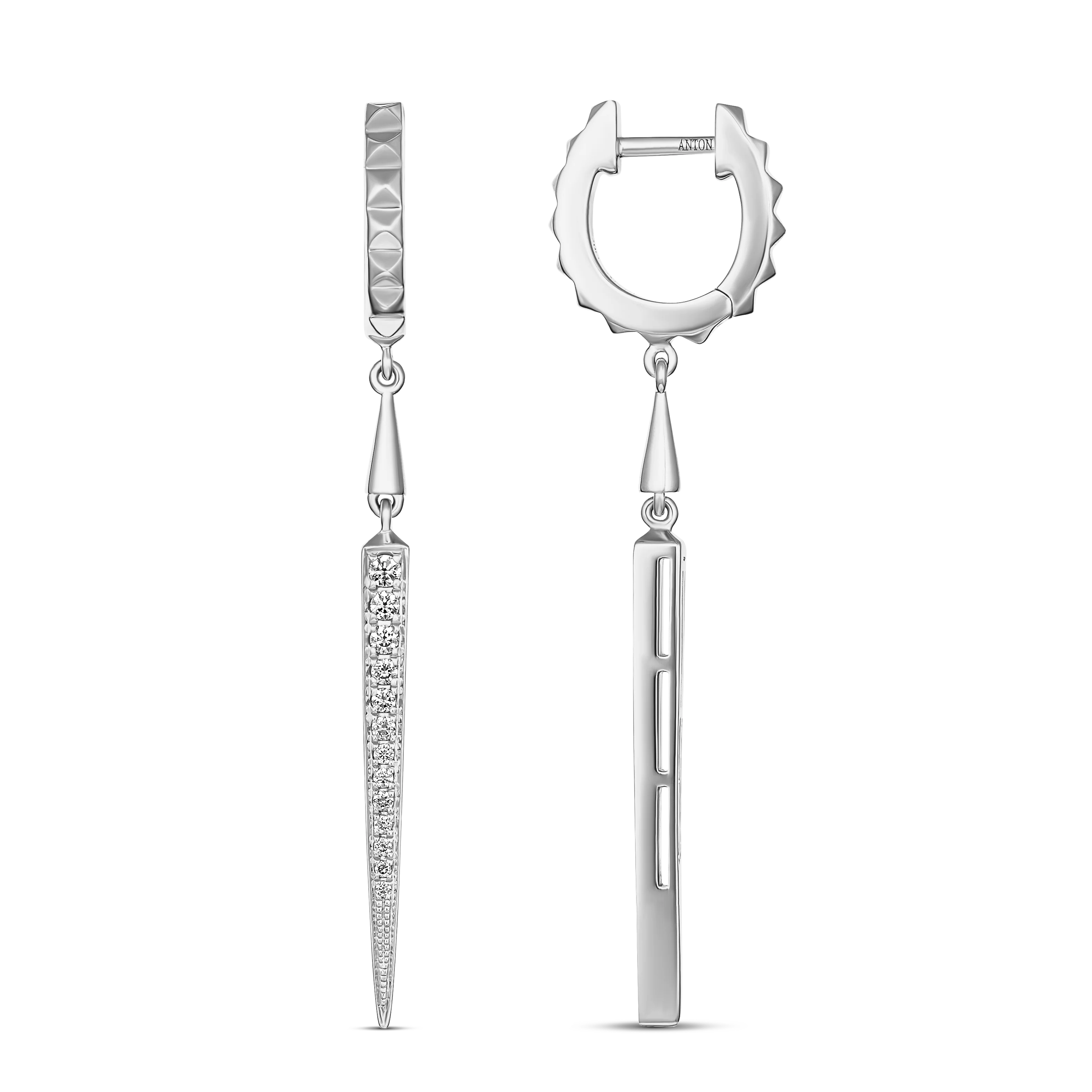 R.08® Pointe 2.0 Small Hoops | 18K White Gold