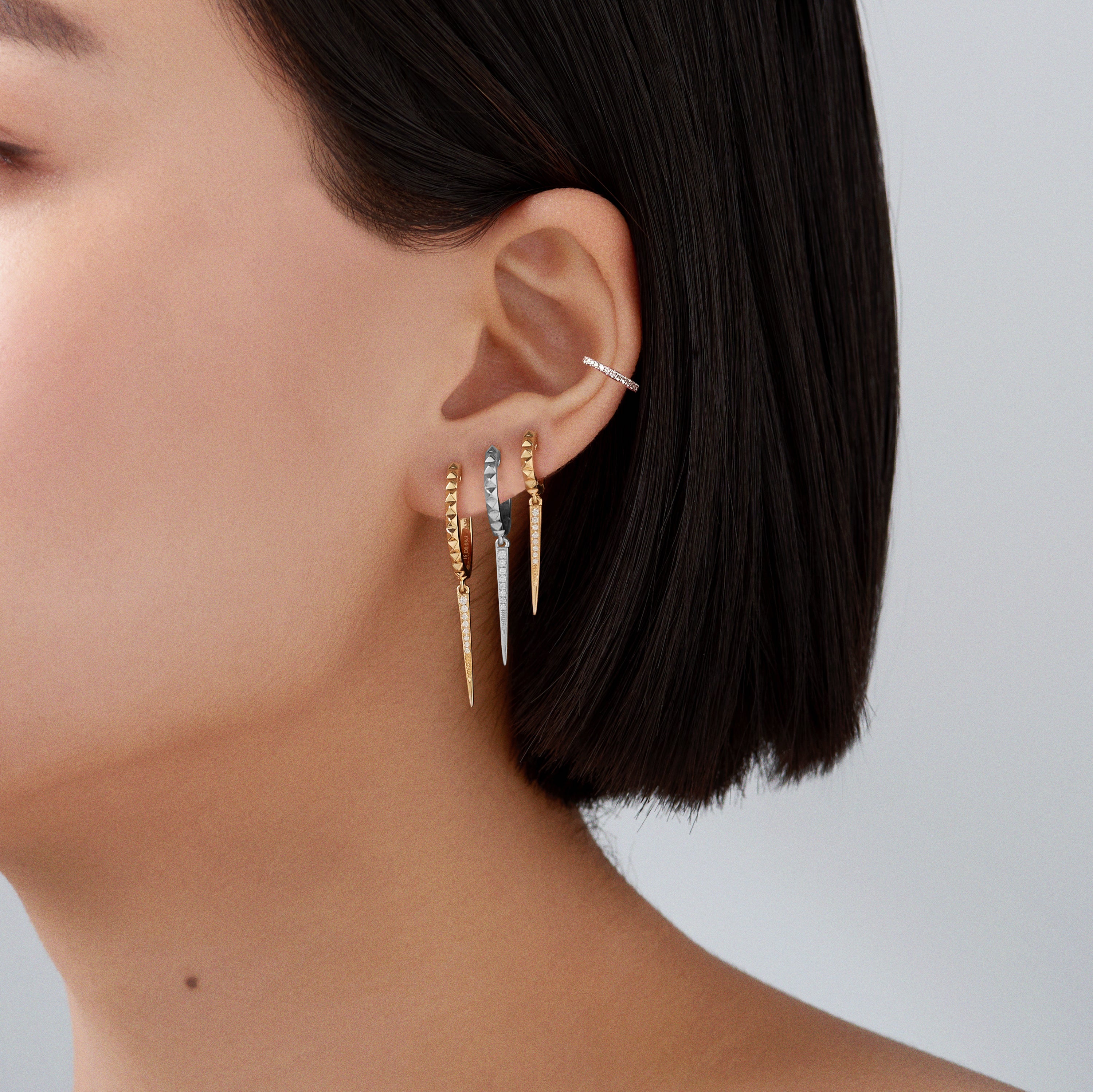 R.08® Pointe Drop Earrings | 18K Yellow Gold - Image 10