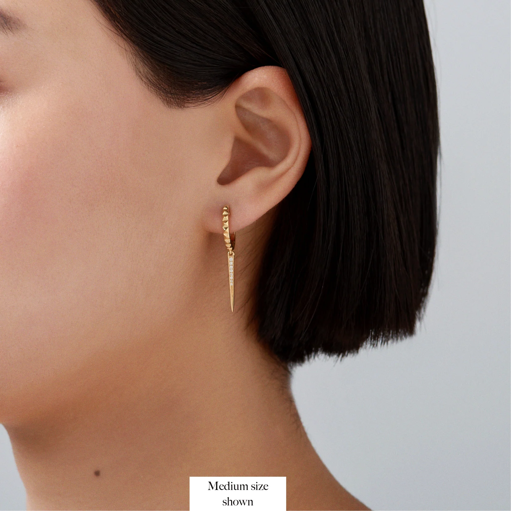 R.08® Pointe Drop Earrings | 18K Yellow Gold - Image 6