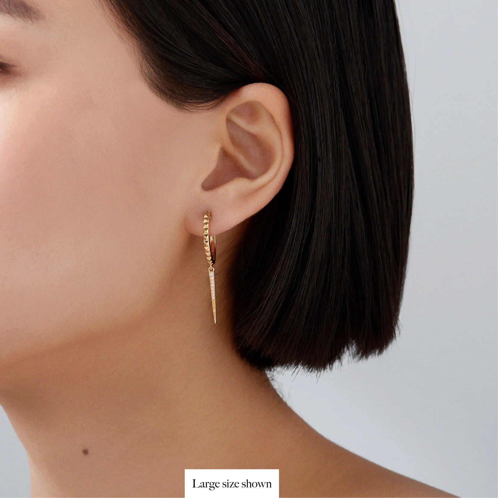 R.08® Pointe Drop Earrings | 18K Yellow Gold - Image 9