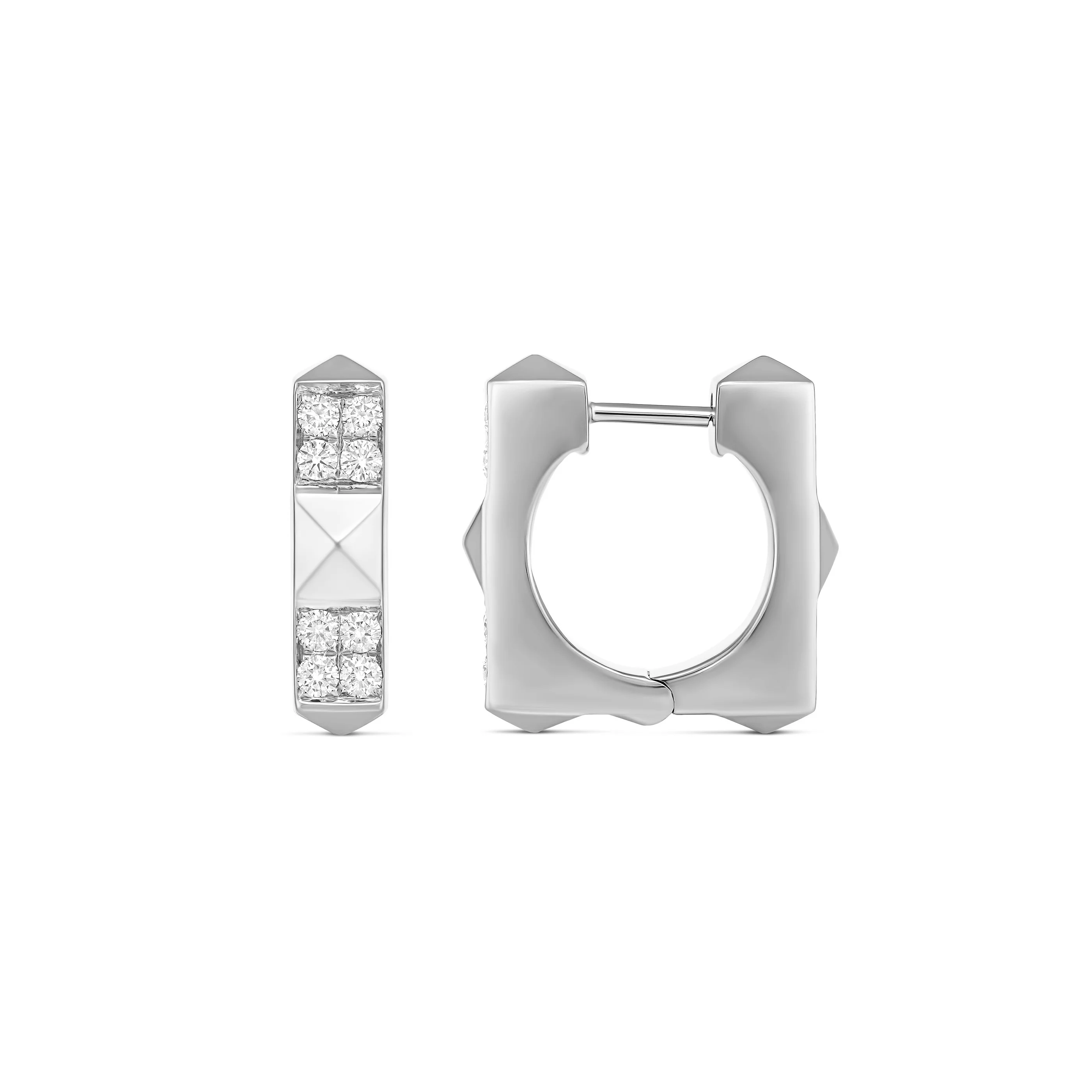 R.08® Quad Small Diamond Earrings | 18K Yellow Gold - Image 4