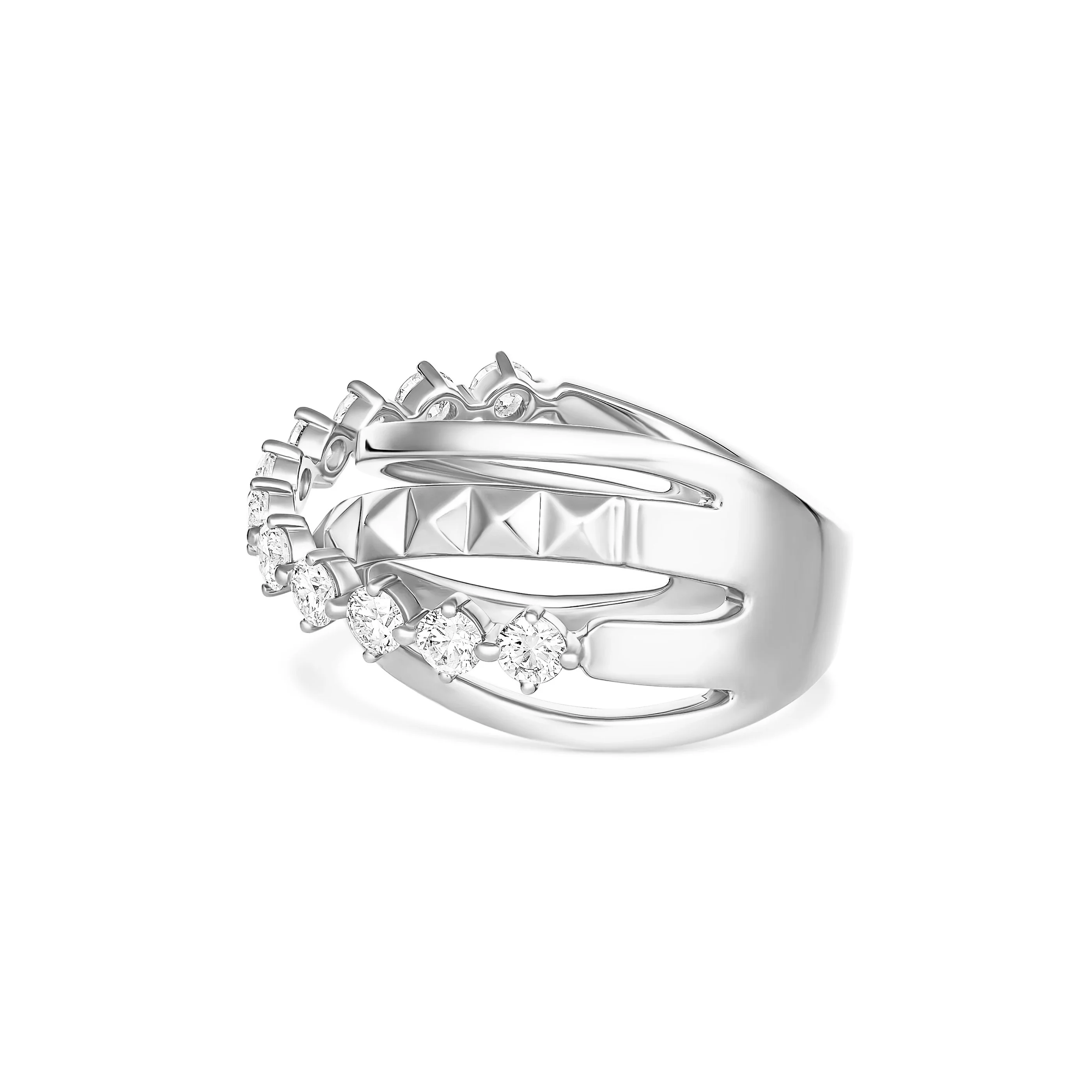 R.08® Tilt 2.0 Diamond Ring | 18K White Gold - Image 2