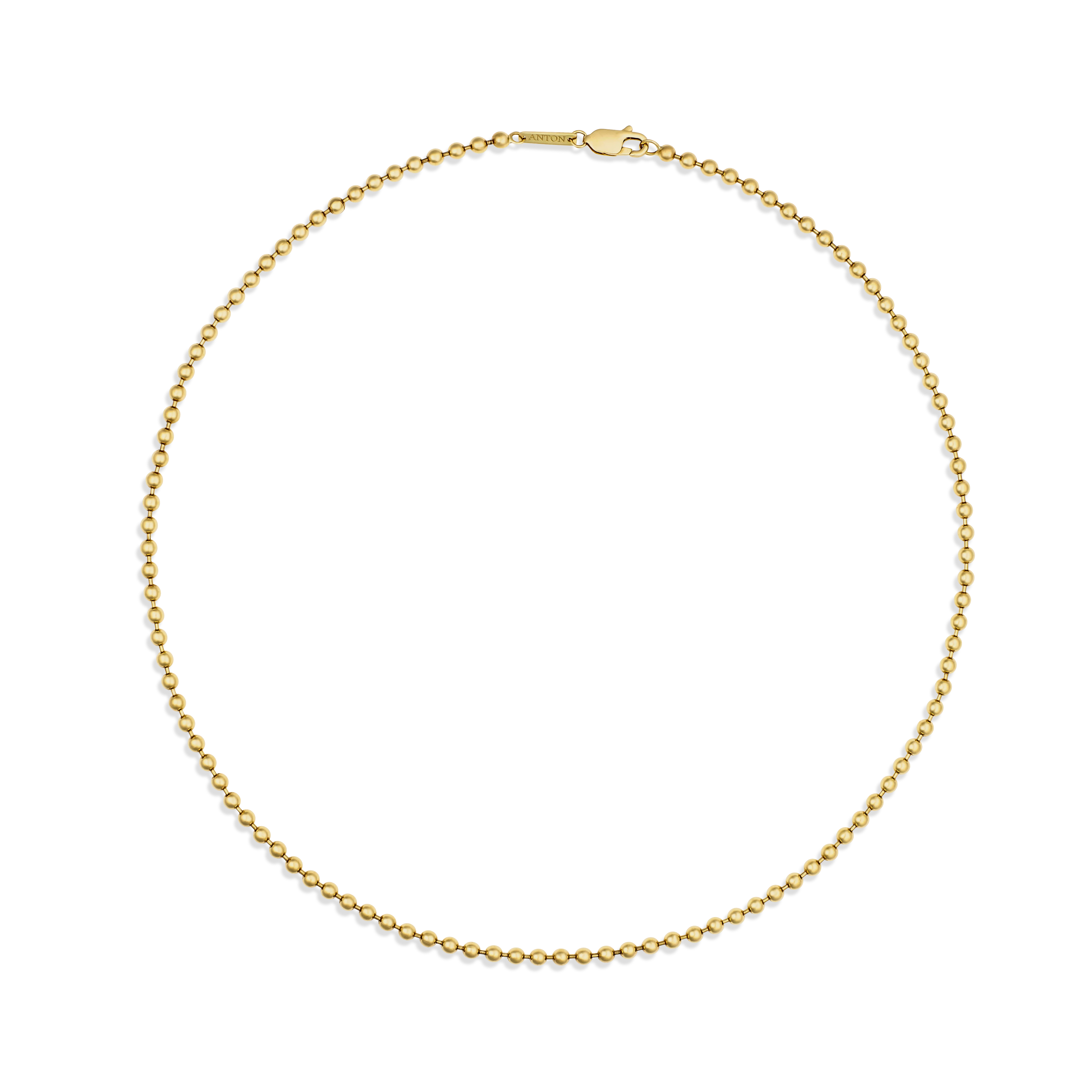 Riviera Ball Chain 3.1mm | 18k Yellow Gold - Image 2